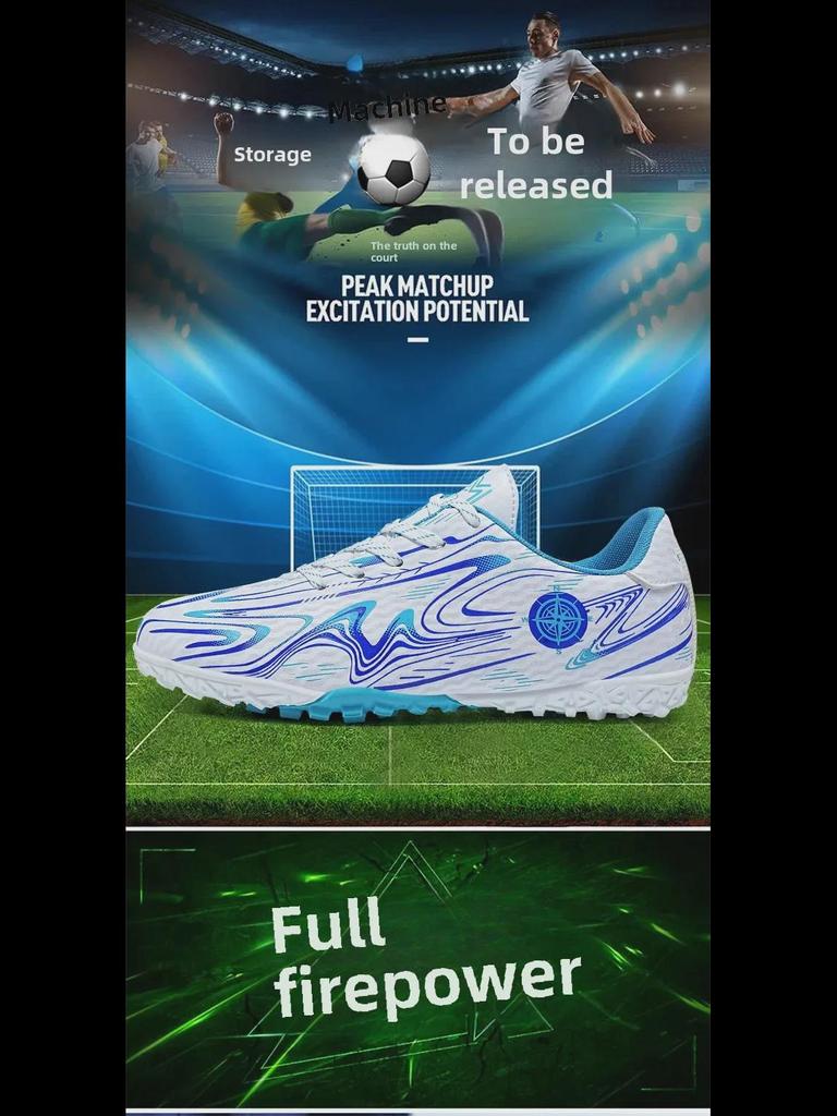 Youth Long-Spike Football Shoes for Boys and Girls, Suitable for Student Athletes In Training and Competitions.