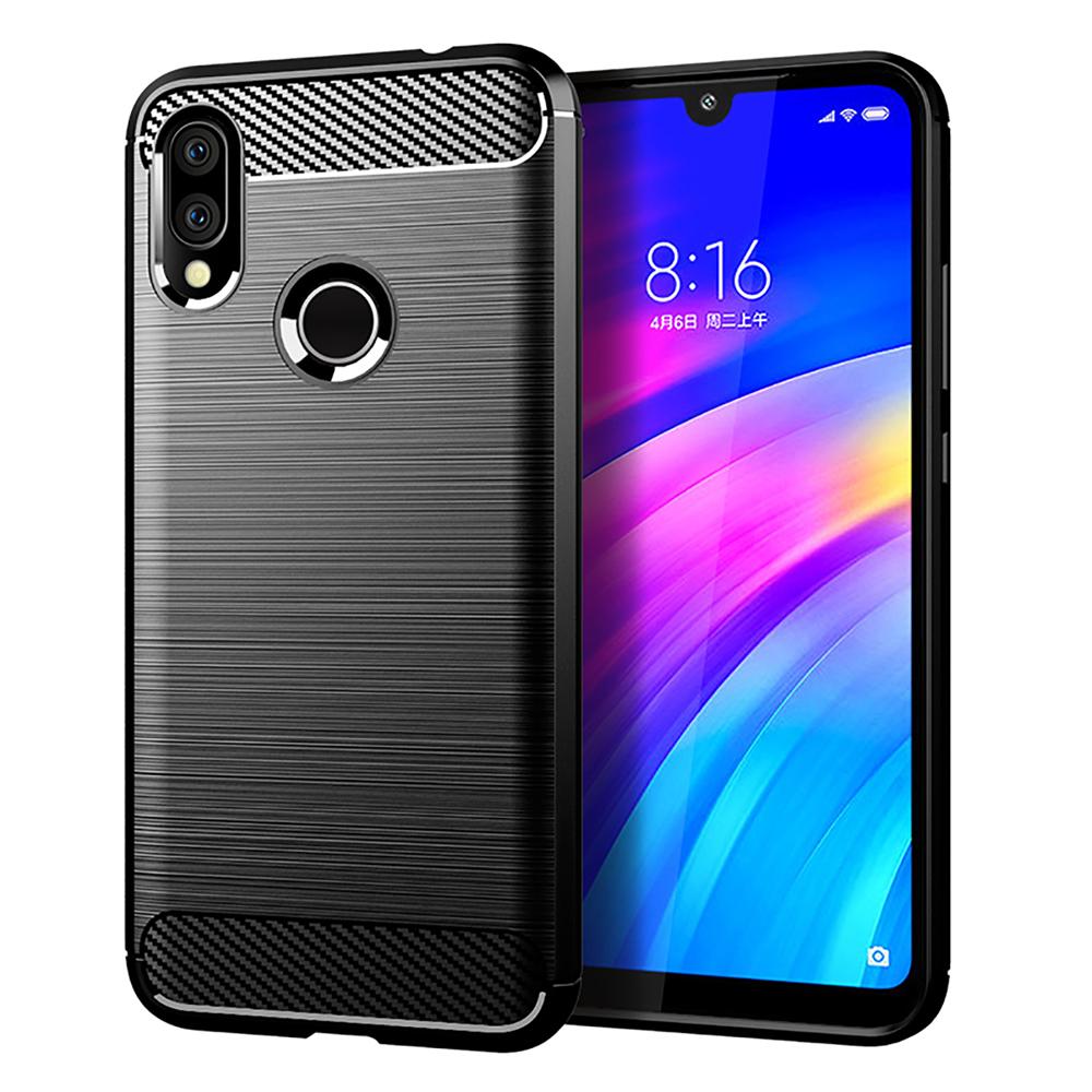 Carbon Fiber Case For Xiaomi Redmi 5 Plus 5A 6 6A 7 7A 8 8A Redmi Note 4X 5 6 Pro S2 Soft Silicone Shockproof Phone Back Cover
