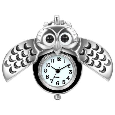 Eule Taschenuhr Uhr süße Anhänger Halskette Uhr lässige Mode