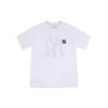 MLB New York Yankees T-shirt Unisex z dużym logo, okrągłym dekoltem i krótkim rękawem, biały 31TS03031-50W