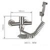 Alenartwater Kitchen Faucet Wall Mounted Rotable Sink Tap Dual Hole Single Handle Cold and Hot Water Mixer