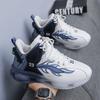 Men's Shoes Summer Youth Air Cushion Shock Absorption Sports Shoes Boys Trendy Dad Shoes Heightening White Shoes