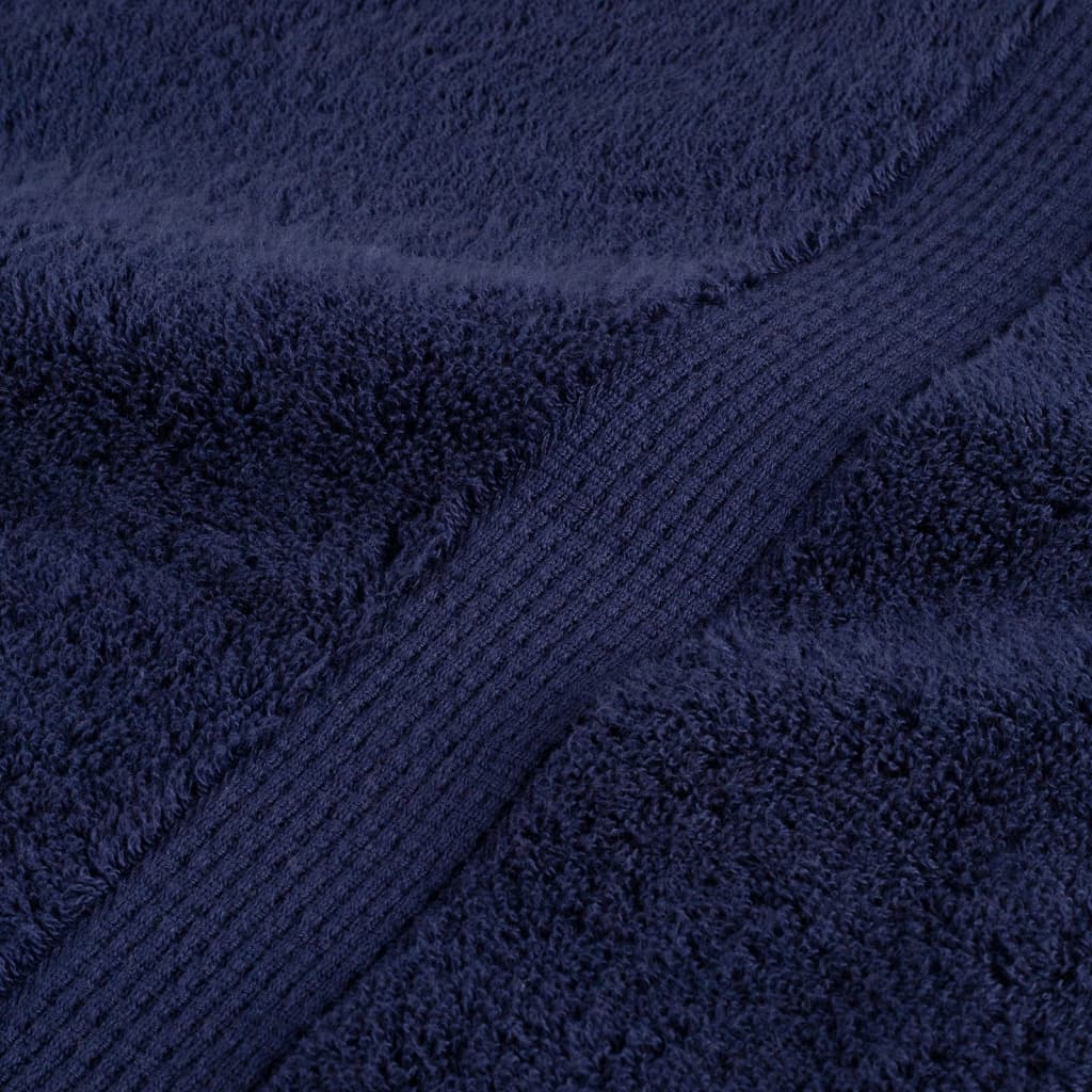 Vidaxl Ręczniczki Premium Solund, 2 Szt., Granatowe, 30X50 Cm
