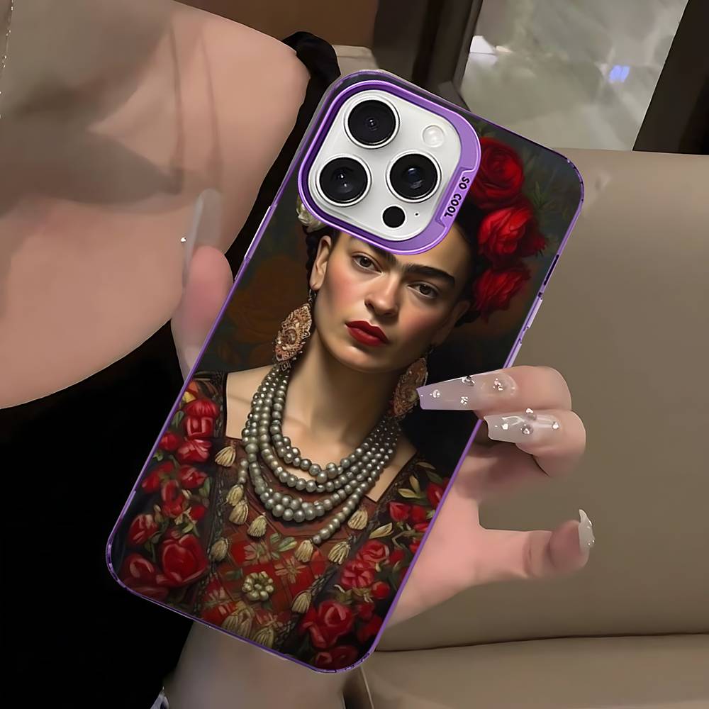 Fashion F-Frida K-KahlosS For IPhone 17 16 15 14 13 12 11 Pro Max Plus Colorful Shockproof Back Phone Case