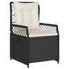 Vidaxl 5-Cz. Garden Furniture Set With Cushions, Black, Poly Rattan