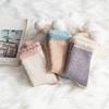 5Pairs Winter Floor Plush Socks Thickened Warm Boat Socks Women Kawaii Coral Fleece Socks  Autumn