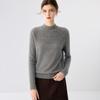 12-Gauge Women's Cashmere Crochet Hollow-Out Turtleneck Pullover Sweater