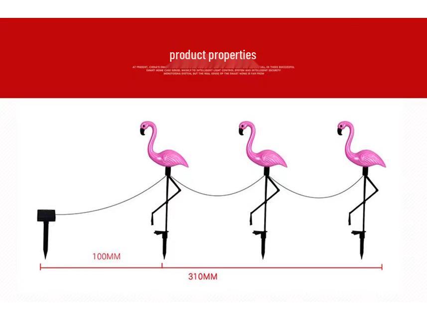 Solar Flamingo Garden Stake Light - Outdoor Decoration for Villas and Lawns