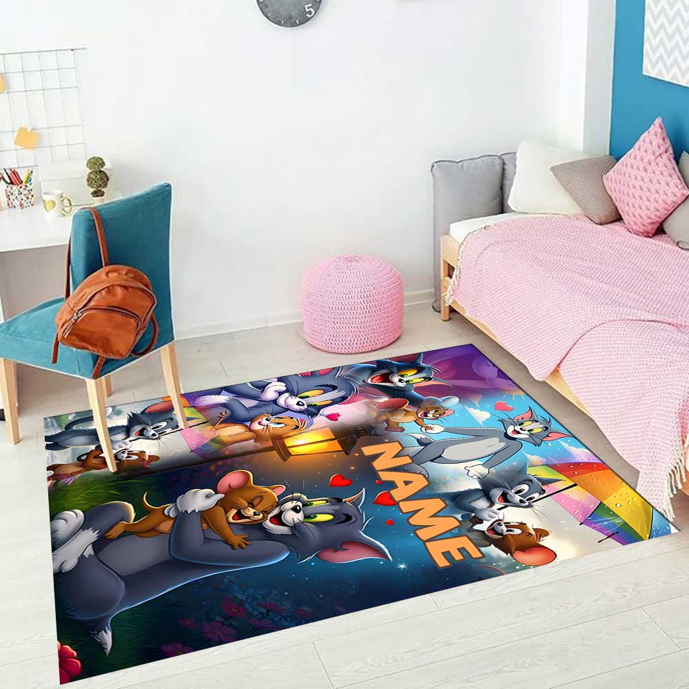 Warner Bros. Lavori (47) Personalizza il tuo tappeto con nome, cuscino per sedia da ufficio, regalo per camera da letto, soggiorno di casa.