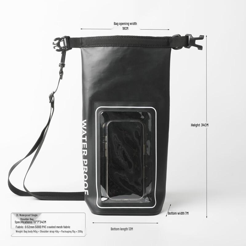 MARJAQE 2L Waterproof Touchscreen Phone Crossbody Bag