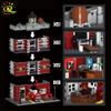 Non-Toxic 1823Pcs Moc Fire Station With Fire Truck Model Building Blocks Street View Brick City Educational Toy For Children Gift