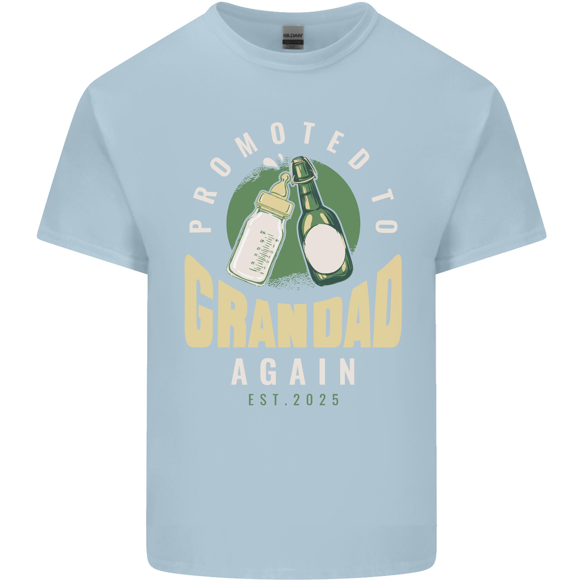 Promoted to Grandad Est 2025 Unisexs Light Cotton TShirt S