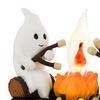 Ghost Campfire Night Light Halloween Night Lights 3D LED Ghost Flickering Nightlight for Bedroom Indoor Decorations