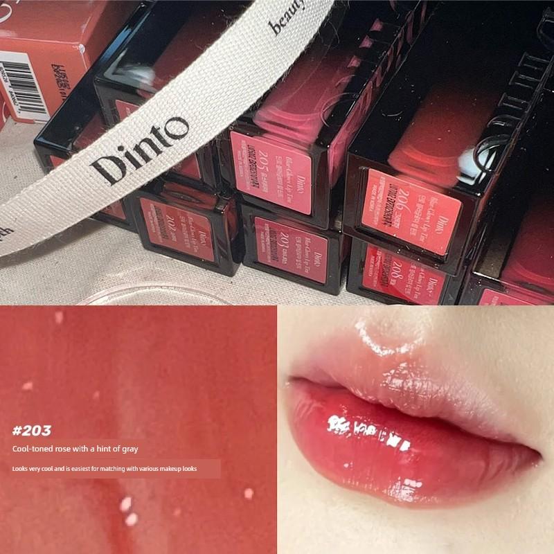 Wen Jiaying's Same Style Dinto Water-Glossy Mirror Lip Glaze Moisturizing and Hydrating 205/206/207/211 Niche Affordable Price