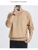 Unisex Solid Color V-Neck Knit Sweater - Trendy Korean Style, Versatile & Casual, Loose Long-Sleeve Top