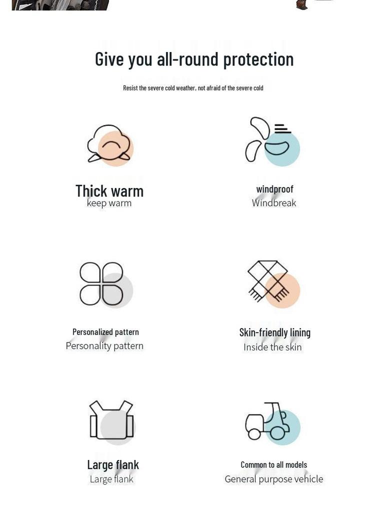 Elektrikli Araçlar ve Bisikletler için Ultrasonik Kışlık Polar Astarlı Su Geçirmez Rüzgar Geçirmez Battaniye