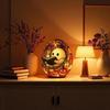Halloween Ghostly Reading Book Statue With Warm LED Glows Resins Craft USB Desktop Light For Living Room Bedroom Decors