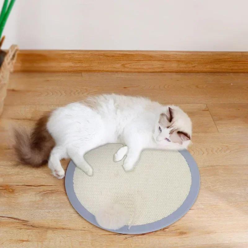 Protecting Furniture Cat Shaped Sisal Cat Scratching Wall Suction Cat Scratching Belt Ball Cat Claw Grinding Machine Cat Toy