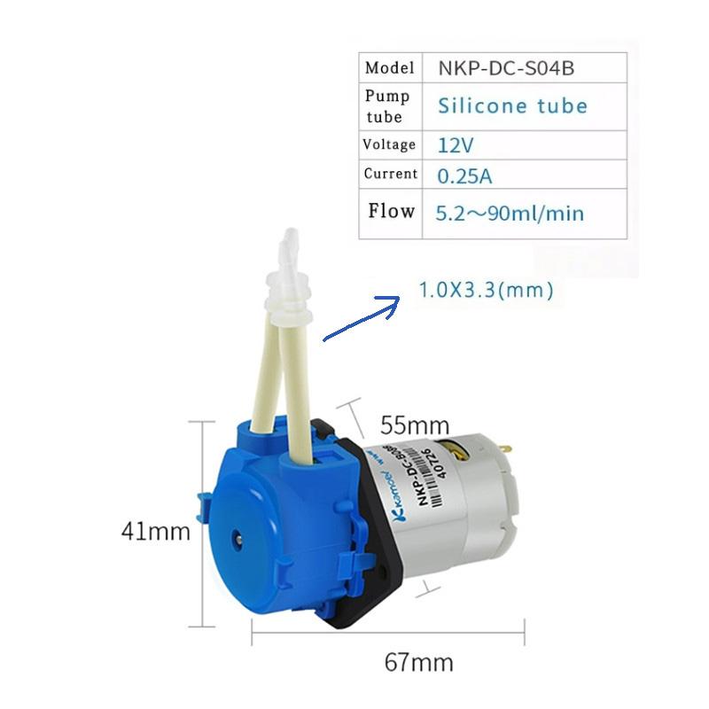 DC 12v Small Self-priming Pump Mini Circulation Pump Pumping Peristaltic Pump For Measurement
