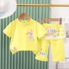 Girls Summer Cartoon Short Sleeve T Shirt And Shorts Set Sweet Cute Kids Casual Two Piece Outfit