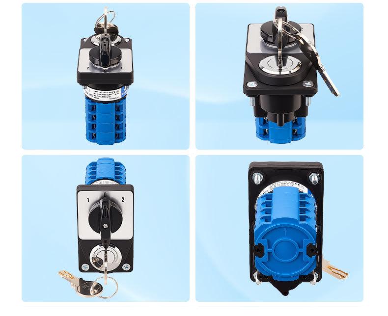 Zhuochao SZW26-20/D404.4YS 3-Speed 4-Position Changeover Switch with Electronic Lock