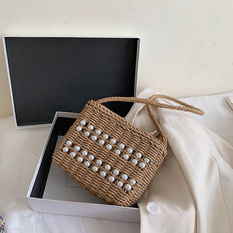 straw pearl bolsa