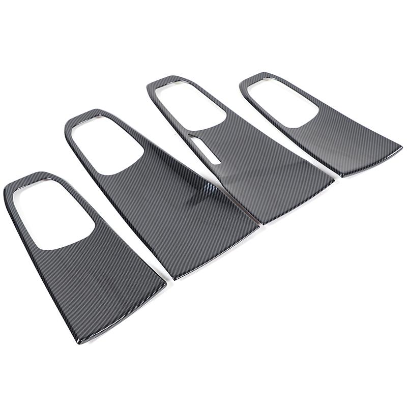 For Kia Sorento MQ4 -2025 ABS Carbon Fiber Car ide Door Handles Panel Cover Trim Car Interior Accessories(LHD) Carbon Fiber