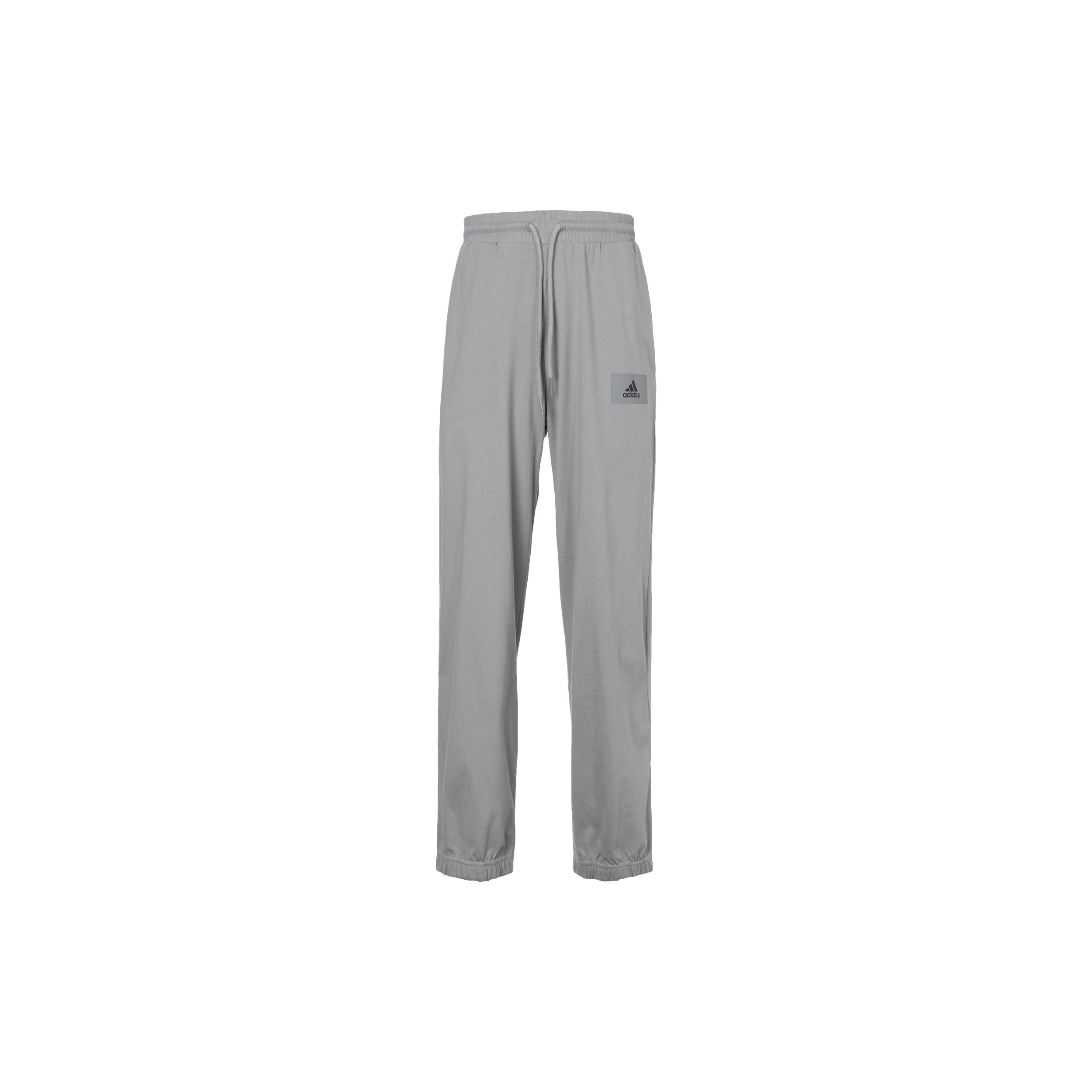 Men s adidas Logo Solid Color Sports Pants/Trousers/Joggers Autumn Gray IC7840 L
