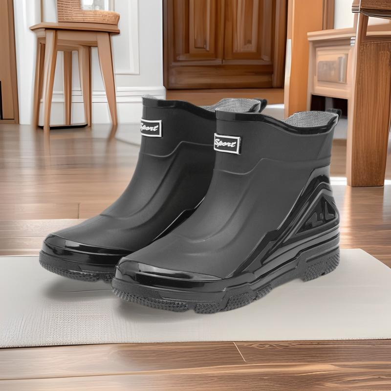 

Men s Anti Slip, Wear-resistant, Thick Soft Soled Short Tube Rain Boots 39