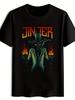 Black T-shirt with Skull & Top Hat Design - "JINXER" Graphic
