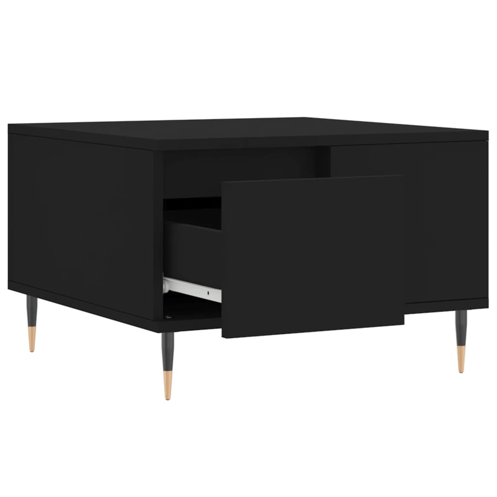 Coffee Table Black 55 X 55 X 36.5 Cm Particleboard