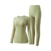 Ropa interior térmica de cachemira y seda alemana: Conjunto Unisex sin Costuras de Cuello Redondo para Otoño e Invierno