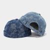 Port Style Denim Cap With Adjustable Fit For Casual Streetwear In All Seasons