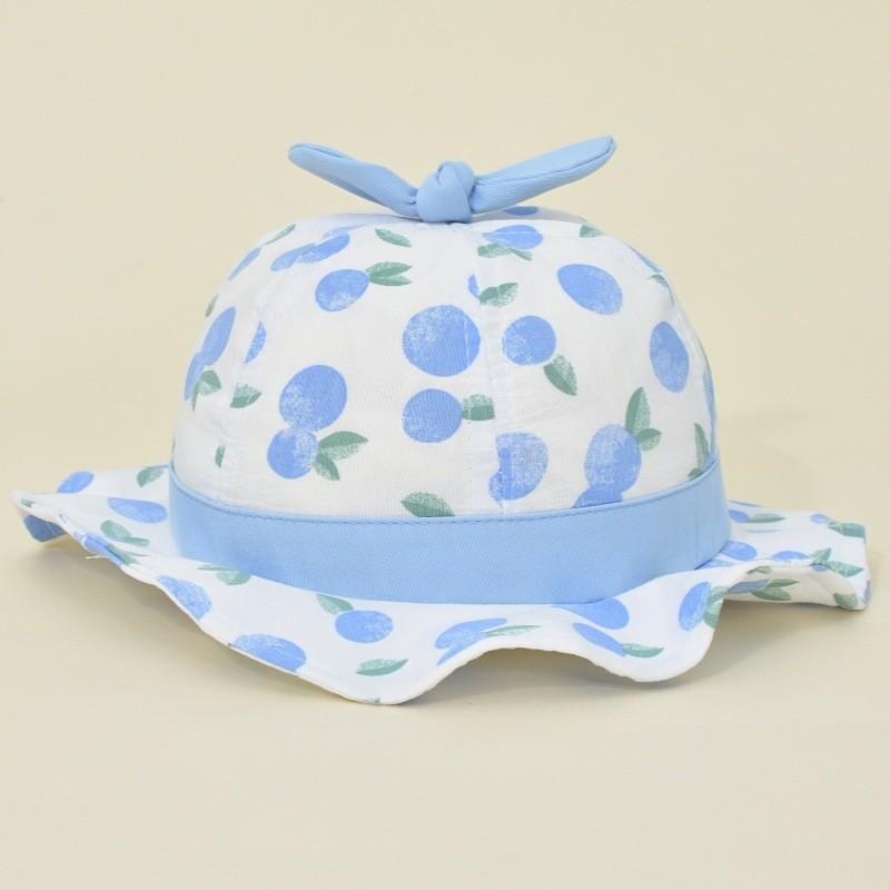 

Baby Girl Sun Hat With Wide Brim For Sunscreen Breathability And Casual Outdoor Play синій