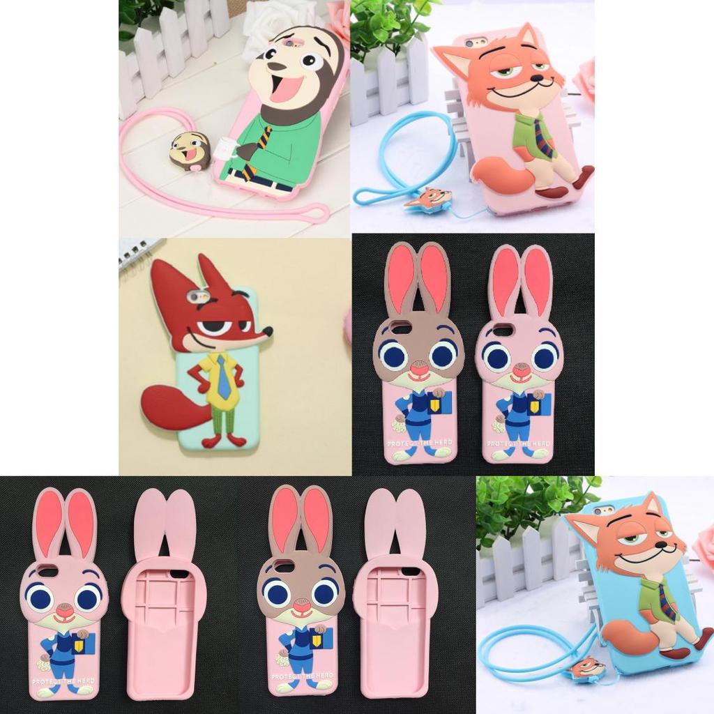 For Iphone 5 5s 6 6plus Zootopia Judy Hopps Nick Wilde Silicone Phone Case With Durable Design For Kids And Teens
