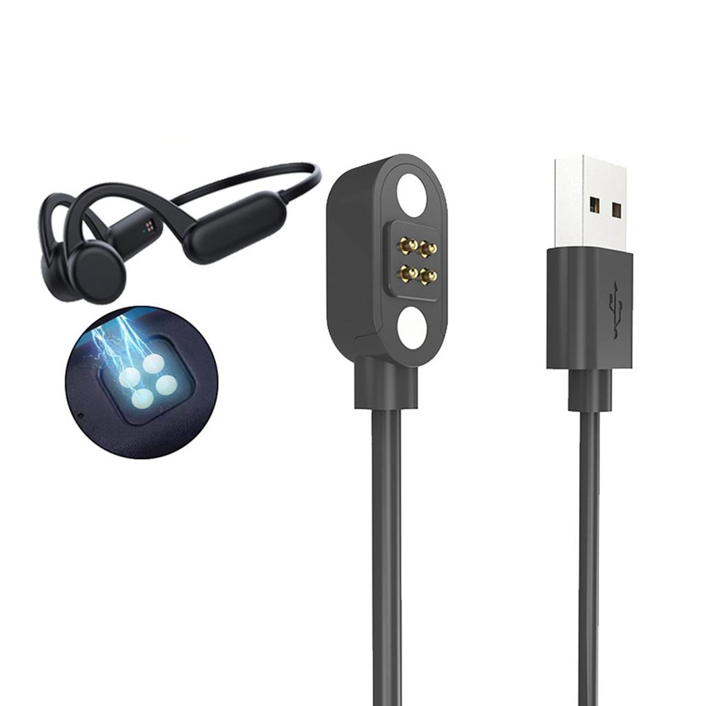 Portable Power Adapter Charger Dock Cord Compatible for YUANS X18 Pro X8 X7 Headphone Magnetic USB Charging Cable Stand