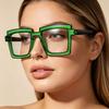 2 Pairs Men and Women's Fashion Sunglasses Square Frame Candy Color Glasses for Parties Shopping and Selfie