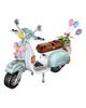 LOZ 1117 Model vozidla Motocykl Auto Balón Květinový luk 3D DIY Mini diamantové bloky Cihly Stavebnice pro děti Dárek bez krabice