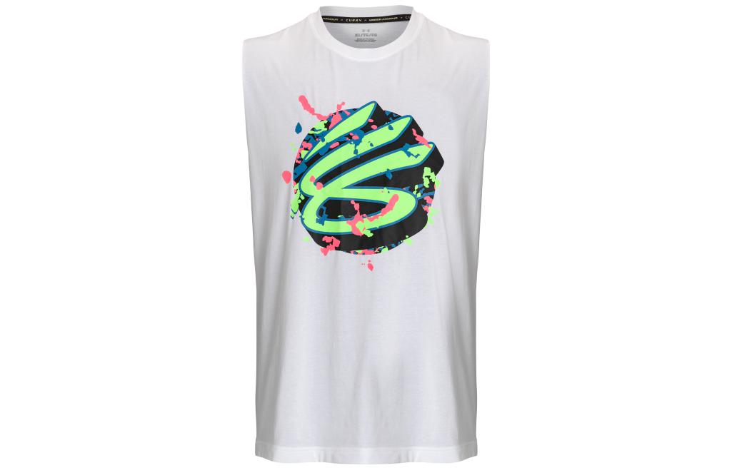 Баскетбольная майка Under Armour Curry Мужская Белая 1377307-100 XXL