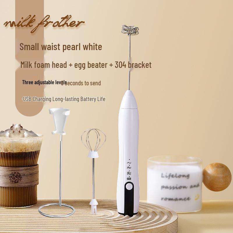 "Wireless Handheld Mini Milk Frother & Egg Beater"