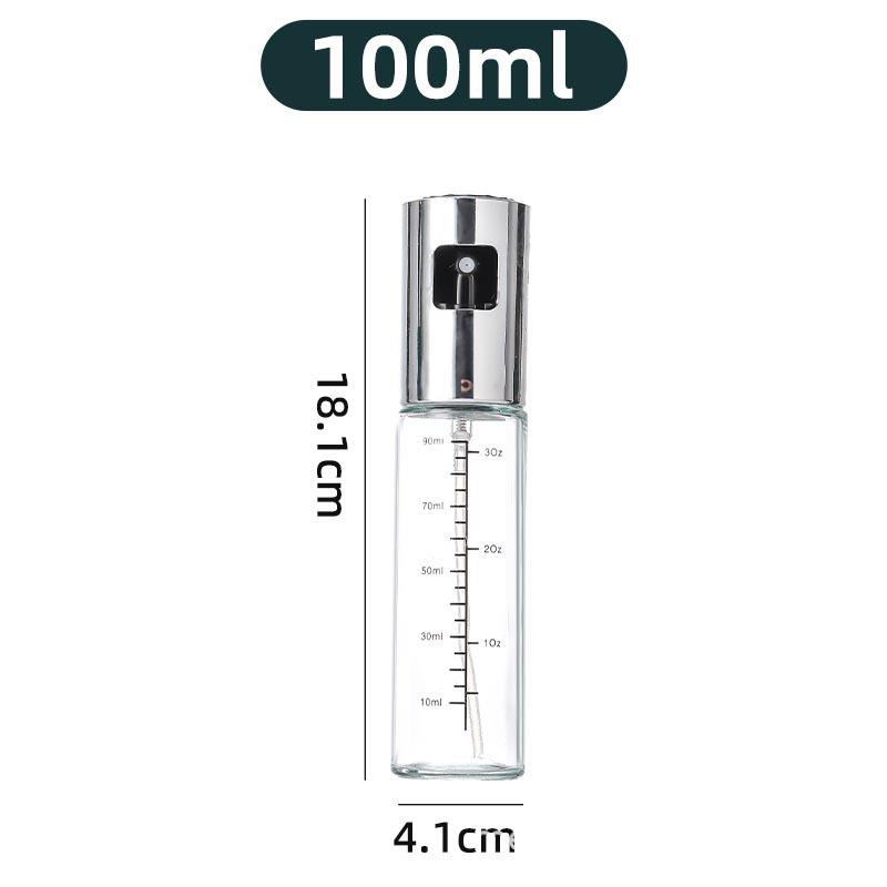 Stainless Steel Press-Type Olive Oil Sprayer Bottle for Kitchen and Barbecue Use