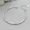 Silver Color Irregular Geometric Small Square Beaded Bracelet for Women Girl Simple Korean Jewelry Birthday Gift Dropshipping