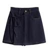 DIMANAF 2026 Primavera Estate Taglie Forti Donna Gonne Corte Pantaloni Jeans Vita Elastica Pantaloncini Oversize Denim Cotone tinta unita