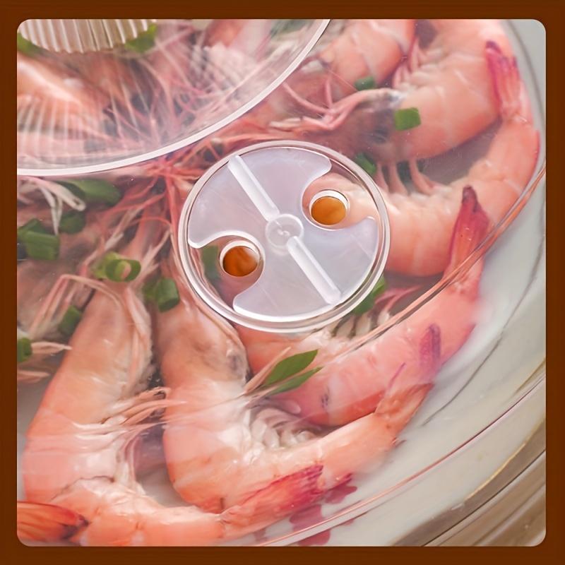 Spritzfreier, vielseitiger Mikrowellen-Spritzschutz - Transparente Kunststoffabdeckung für Lebensmittel, passt für verschiedene Größen, unverzichtbares Küchengerät