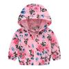 Bedruckte Jacke Strickjacke Kinder Mädchen Jungen Kapuzen Langarm Reißverschluss Blumen Auto Cartoon Windjacke