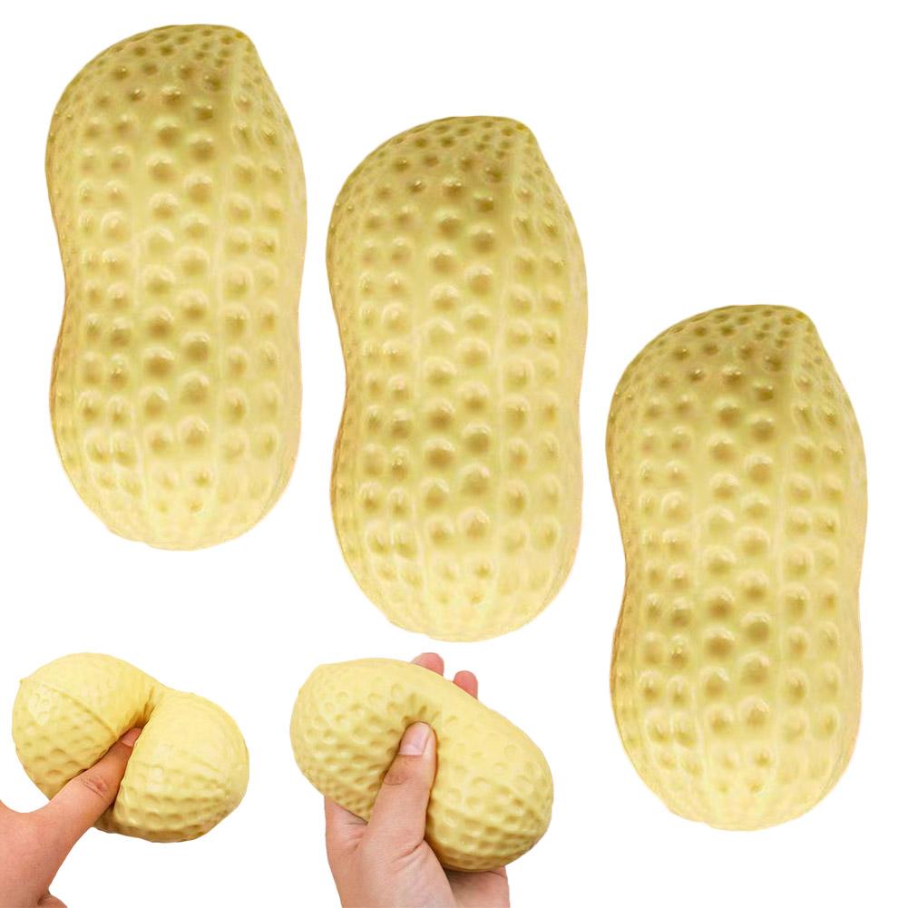 Peanut Stress Sphere Plush Press Plaything Asmr Sensory Squishy Fidget Toy Anti-Stress Gift For Kids Adults Anxiety Relief