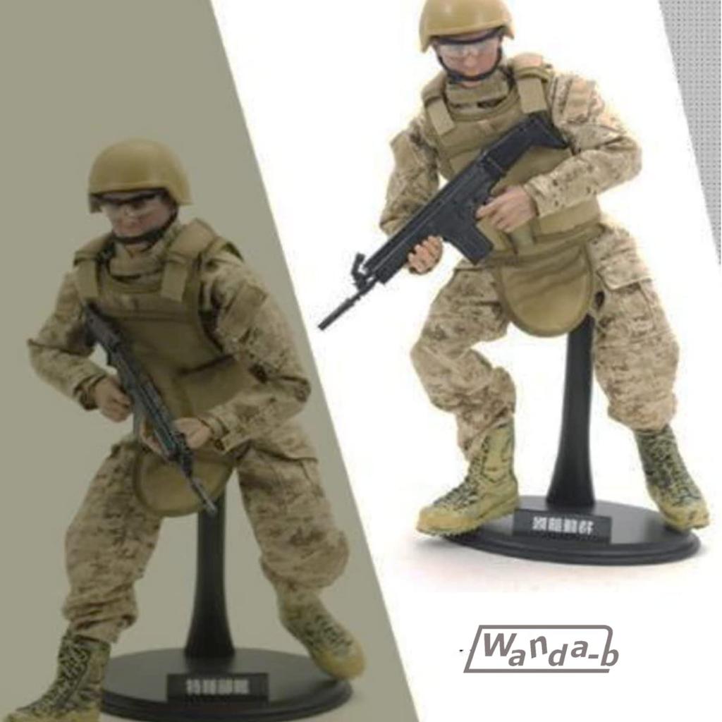 Wanda-b Figure Stands, Set of 4, 1/6 Scale, for Hot Toys Figures, Stylish Display Window Display, Doll Stands, Hot Toys Figure Name Plate Included