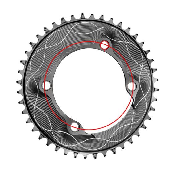 Motor Sprocket Heavy Duty Aluminum Alloy Chainring 40T To 58T Waterproof Rustproof Tooth Disc Replacement for Road Bike