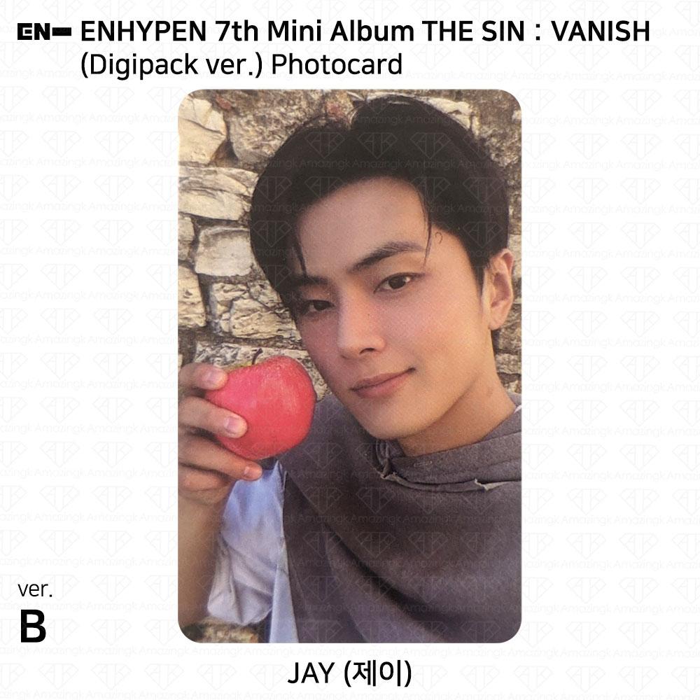 ENHYPEN Das 7. Mini-Album THE SIN:VANISH Digipack-Version. Fotokarte KPOP K-POP