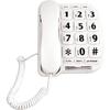 JF11W Big Button Phone for Seniors Home Large Phone Corded Landline for Elderly Amplified Phone for Hearing Impaired Aid Elderly Phones with Loud